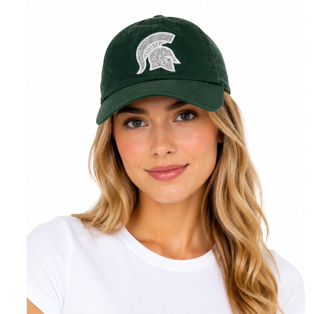 Top of the World Dark Green Baseball Cap with White Spartan Logo